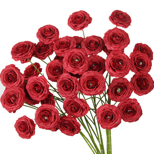 <span class=keywords><strong>Ramo</strong></span> <span class=keywords><strong>de</strong></span> Flores Artificiales <span class=keywords><strong>de</strong></span> Color Rojo para Boda, Hecho a Mano, con Frutos Rojos y Flores <span class=keywords><strong>de</strong></span> Seda para Decoración <span class=keywords><strong>de</strong></span> Techo <span class=keywords><strong>de</strong></span> Salón - Product Image 5
