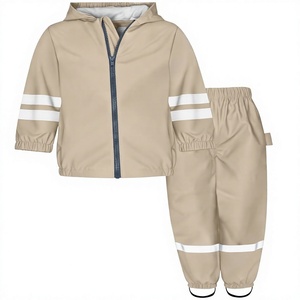 Traje Impermeable con Capucha, Chaqueta Impermeable y Pantalones Impermeables con Logotipo Personalizado, Traje Impermeable Transpirable para Hombre, para Viajes y Camping - Product Image 5