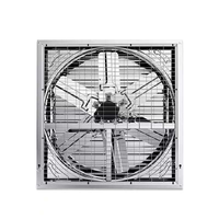 Ventilateur d'évacuation à circulation d'air chaud à lame en acier, autoportant, pour l'industrie des serres, fourni directement par l'usine