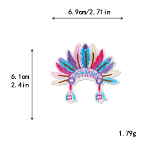 Venta al por mayor diseño personalizado Estilo Hawaiano mar playa vacaciones tema globo aerostático hierro en verano parche bordado para ropa - Product Image 3