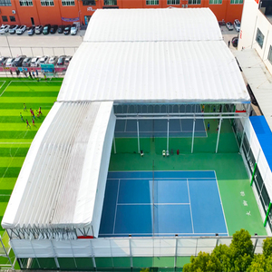 Tente rétractable électrique avec colonnes en acier galvanisé, auvent quatre saisons imperméable en PVC pour sports <span class=keywords><strong>de</strong></span> plein air, usage industriel, <span class=keywords><strong>voiture</strong></span> - Product Image 2