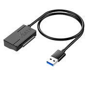 Cable Adaptador USB 3.0 a SATA III de 5 Gbps para Unidades de Disco Duro SSD de 2.5 y HDD de 3.5 con Soporte UASP de 20 TB para Windows, Mac y Linux