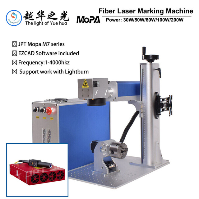 20-100W CNC Hand-Held Fiber Laser Engraving Machine with DXF/PLT Support High Power Continuous Wave Fiber Laser JPT M7 Series