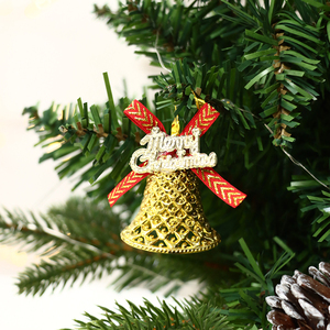 Décoration de Noël en gros 4.5cm petite taille suspendus ornements de cloche de Noël en plastique - Product Image 5