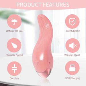 Vibrador en forma de lengua, vibrador para lamer lengua, vibrador para mujer, vibrador para lamer lengua - Product Image 3