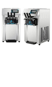 เครื่องทำไอศกรีมนุ่มแบบตั้งโต๊ะ สแตนเลส 220V พร้อมมอเตอร์และแกนกลางสำหรับทำโคน - Product Image 5
