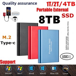 Unidad de Estado Sólido Externa Portátil X420-1 con Logotipo Personalizado, 2 TB, USB 3.0, SSD Móvil para Escritorio, Nueva en Azul, Rojo y Negro - Product Image 3
