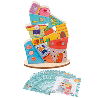 Bloques de Equilibrio de Estilo de Dibujos Animados para Educación Temprana Montessori, Coloridos, Desarrollan la Motricidad Fina, Juguete de Regalo para Niños