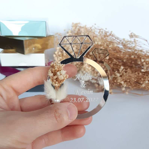 Cá nhân hình dạng ủng hộ đám cưới Acrylic nam châm tiết kiệm ngày cho khách Cảm ơn bạn Bộ quà tặng - Product Image 5