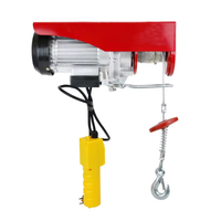 Nouvelle mini-treuil électrique domestique 220V, construction en acier, câble métallique, télécommande sans fil, capacité de charge de 85 lb, 10 m/min, IP65