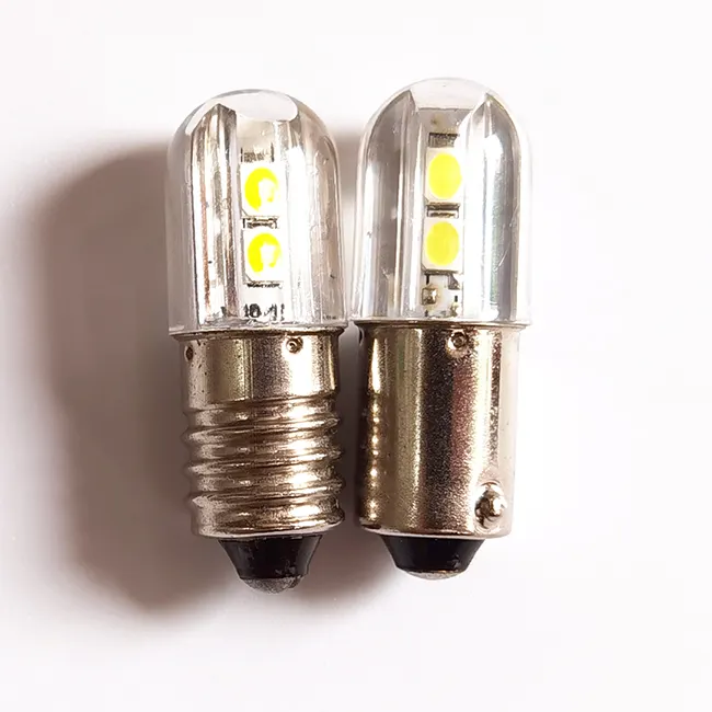 BA9S одноконтактная байонетная Светодиодная лампа 6 в 12 В 24 В 3030 чипов E10 базовые шариковые светодиодные лампы для автомобиля