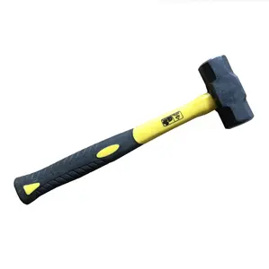 Best Seller American type surface sledge hammer with double color TPR plastic-coating handle