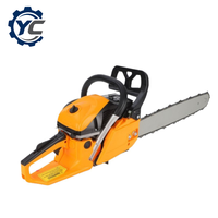 Tronçonneuse à essence 52cc 2300W avec guide-chaîne de 20 pouces, qualité domestique, pour l'abattage et l'élagage des arbres, moteur 2 temps