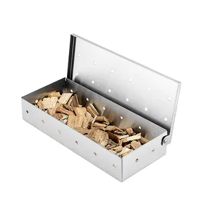 Factory Direct Sale BBQ Smoker Box Stainless Steel Grill Smoker Box
