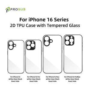 Prosub cho <span class=keywords><strong>iPhone</strong></span> 16 2D <span class=keywords><strong>TPU</strong></span> thăng hoa điện thoại di động bìa với Tempered Glass tấm trống thăng hoa trường hợp điện thoại - Product Image 6