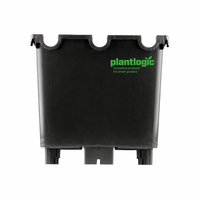 Nouveau design à rainures concaves, pot de plantation en plastique noir écologique, durable et biodégradable