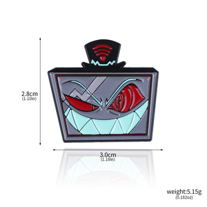 41 estilos DIY Pins insignia Metal Crafts Hazbin <span class=keywords><strong>Hotel</strong></span> Charlie Morningstar Vaggie solapa broches joyería aleación Anime <span class=keywords><strong>broche</strong></span> - Product Image 6