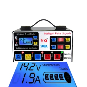 Chargeur <span class=keywords><strong>de</strong></span> <span class=keywords><strong>batterie</strong></span> numérique intelligent à affichage numérique <span class=keywords><strong>pour</strong></span> voitures 12V/24V, motos, <span class=keywords><strong>véhicules</strong></span> agricoles, outil <span class=keywords><strong>de</strong></span> réparation - Product Image 1