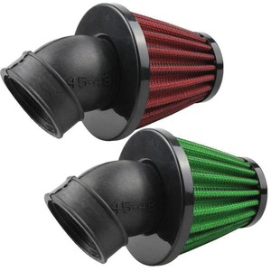Filtro de aire con forma de hongo, cónico, rojo y verde, alto flujo de aire, para mejora de motocicletas, D1307 - Product Image 1