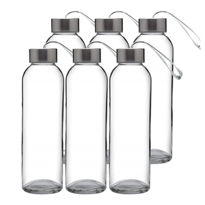 Bouteille d'eau de sport en verre borosilicate haute résistance, logo personnalisé imprimé, gobelet portable pour jus, lait, thé, bouchon à vis, sérigraphie, tequila - Product Image 1