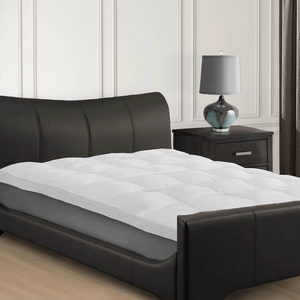 Толстый наматрасник размера «Queen» с эффектом «подушечки», роскошный, охлаждающий, аналог пухового матраса - Product Image 2