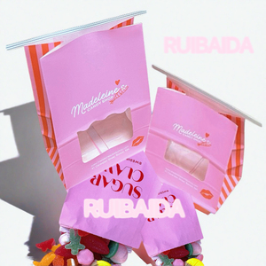 Tùy Chỉnh Chọn Và Trộn Kẹo Thụy Điển Kẹo Túi Túi Giấy Nhỏ Với Hạnh Phúc Valentine Logo Giftshop Ủng Hộ Xử Lý Vận Chuyển Hộp Màu Hồng - Product Image 1