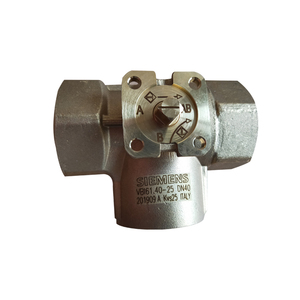 Válvula de bola de control de latón de 3 puertos VBI61 DN40 con rosca interna, caudal de 25 m³/h, PN40, duración de 1 año - Product Image 5