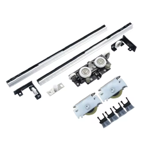 Système de mécanisme de <span class=keywords><strong>porte</strong></span> <span class=keywords><strong>coulissante</strong></span> fantôme sans <span class=keywords><strong>rail</strong></span> pour <span class=keywords><strong>porte</strong></span> de grange cachée magique pour accessoires de meubles rails en acier - Product Image 2