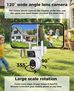Kamera Keamanan Jaringan Wifi Tenaga Surya PTZ 4G dengan Deteksi Gerakan, Panel Surya, Daya Rendah, Memori Luar Ruangan, Lensa Ganda Grosir - Product Image 6