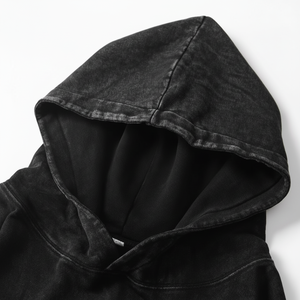 เสื้อฮู้ดซักกรดสำหรับผู้ชายเสื้อสเวตเตอร์พิมพ์ลายวินเทจไซส์ใหญ่พิเศษเสื้อมีฮู้ดแบบสวมหัวสำหรับสตรีทแวร์พิมพ์ลายดิจิตอล - Product Image 1