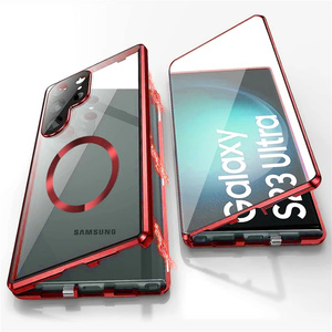 Vente chaude Forte Cadre En Métal Magnétique HD Écran Plein Objectif <span class=keywords><strong>Protection</strong></span> Téléphone Cas <span class=keywords><strong>pour</strong></span> <span class=keywords><strong>Samsung</strong></span> <span class=keywords><strong>S21</strong></span> S22 S23 S24 S25 Ultra - Product Image 1