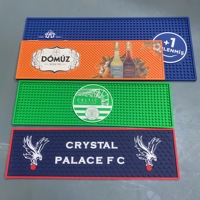 Tapis de bar en silicone personnalisé avec logo, vente en gros, service promotionnel, tapis de bar en caoutchouc anti-déversement