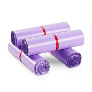 Sac de courrier épais en polyéthylène recyclé violet RUIQI, certifié LFGB, pour e-commerce, sac express OEM pour coursier - Product Image 1