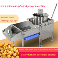 Machine à popcorn électrique à gaz entièrement automatique en acier inoxydable Machine à popcorn au caramel commerciale à vendre