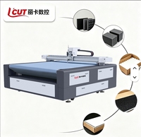 LCUT Digitale Flatbed Oscillerende Messenplotter, PLC Servomotor Aangedreven Tandwielpomp Bestuurde Karton & Golfkarton Snijplotter