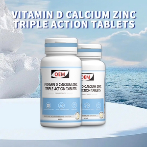 Compresse Tripla Azione Vitamina D Calcio Zinco Supporto Sistema Immunitario Alta Assorbenza Formula Salutare Spedizione in Blocco Servizio Personalizzato - Product Image 5