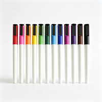 Marqueurs effaçables magnétiques pour tableau blanc, 12 couleurs, pointe fine, faible odeur, stylos effaçables à sec pour enfants, enseignants, salle de classe, peinture
