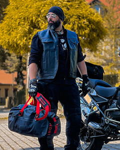 Muestra Gratis, Nueva Bolsa Cruzada de un Solo Hombro para Hombre, Antirrobo, con Bloqueo de Contraseña, Impermeable, con Puerto USB, para Motocicleta - Product Image 4