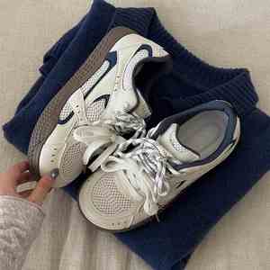 <b>Women</b> Pink Double Mesh Retro <b>Trainer</b> Shoes, Ugly Cute Korean Chic Style Spring Summer Niche Low Top Versatile Casual <b>White</b> Board - Product Image 2