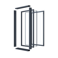 Ventanas Corredizas Horizontales de Aluminio con Cristal Completo para Balcón, Oficina, Recepción