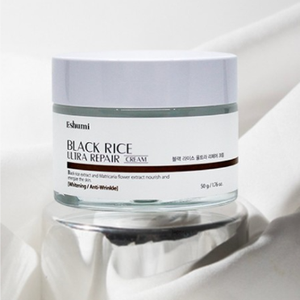 Eshumi Black Rice Ultra Repair Cream 50g Travel Size for Anti-Wrinkle Whitening Moisture Elasticity Repair Black Rice Extract - Product Image 1