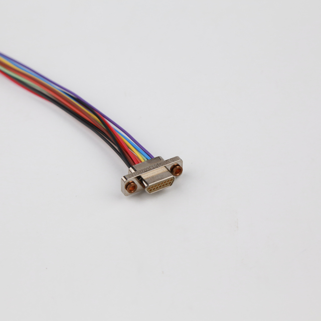 JHB015 New Sale Male Female Plug Female and Male Custom Molded Cable Assemblies Right 9 Pin Db9 D-Sub Connector