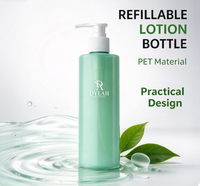 Bouteille pompe à lotion en plastique DY-E PET 250 ml, rechargeable, distributeur de liquide cosmétique pour shampooing, gel douche, emballage pour soins de la peau
