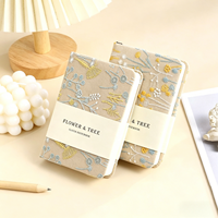Cuaderno Espiral con Tapa Dura de Lino y Madera, Personalizado, Creativo, con Bordado, para Estudiantes, Agenda, Papelería Escolar, Regalo al por Mayor