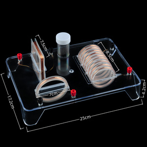 Current and magnetic field demonstrator, energized solenoid, square ring coil, projection-enabled <b>physics</b> teaching instrument - Product Image 1