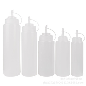 Plastic sauce dispenser, <b>squeeze</b> <b>bottle</b>, salad <b>bottle</b>, oil dispenser, transparent sauce dispenser - Product Image 5