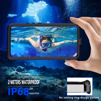 Nouvelle coque de téléphone ultra-fine transparente 360° entièrement scellée, résistante à la poussière, à la neige, aux chocs et aux chutes, étanche IP68 pour Redmi Note14pro-5G
