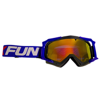 Masque de fête anti-buée ENDURO 18-Type Noir/Bleu