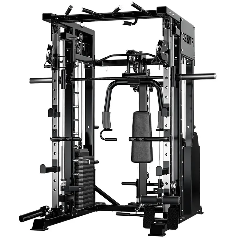 All in One Commercial Smith Machine Comprehensive Training Equipment Fitness Multifunctional Heavy Duty