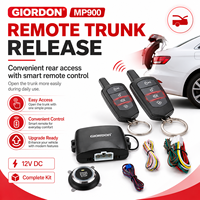 Kit de Alarma Antirrobo para Vehículo MP900, 12V, Bloqueo y Desbloqueo de Puertas a Distancia, Arranque y Parada del Motor con Botón, Apertura del Maletero con Dos Controles Remotos